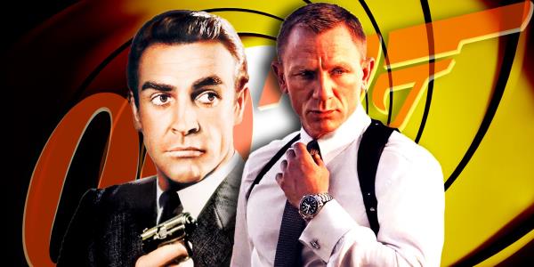Sean Co<em></em>nnery and Daniel Craig as James Bond